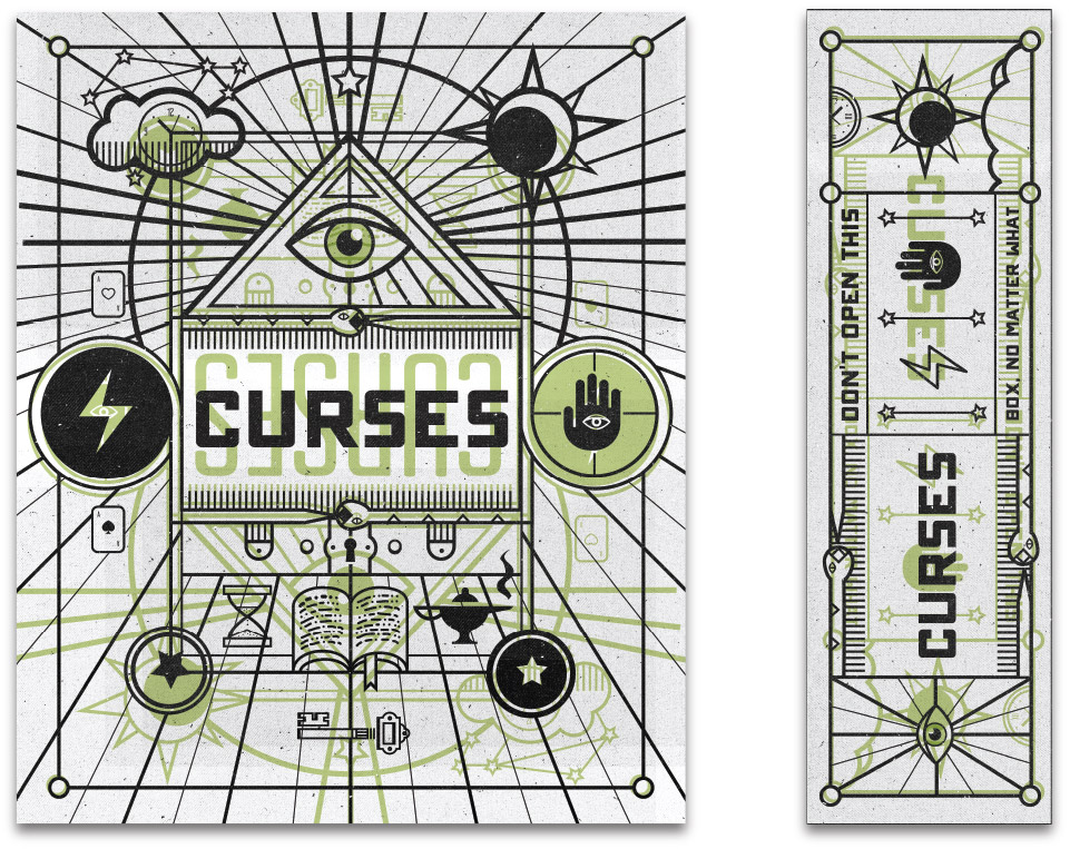 Curses game box design